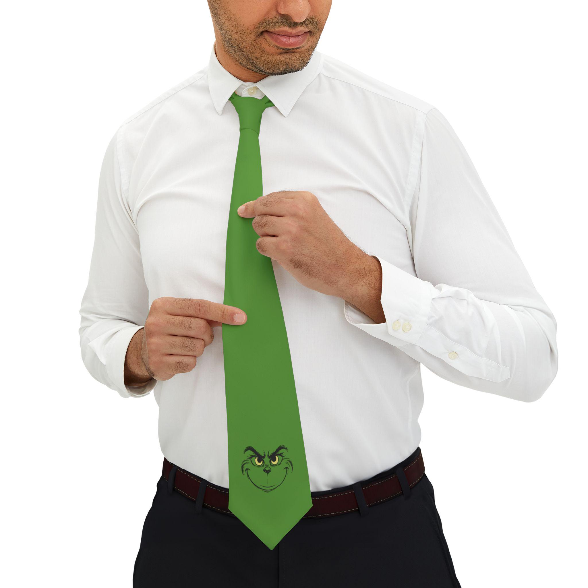 Ginch Face Necktie, Festive Holiday Accessory