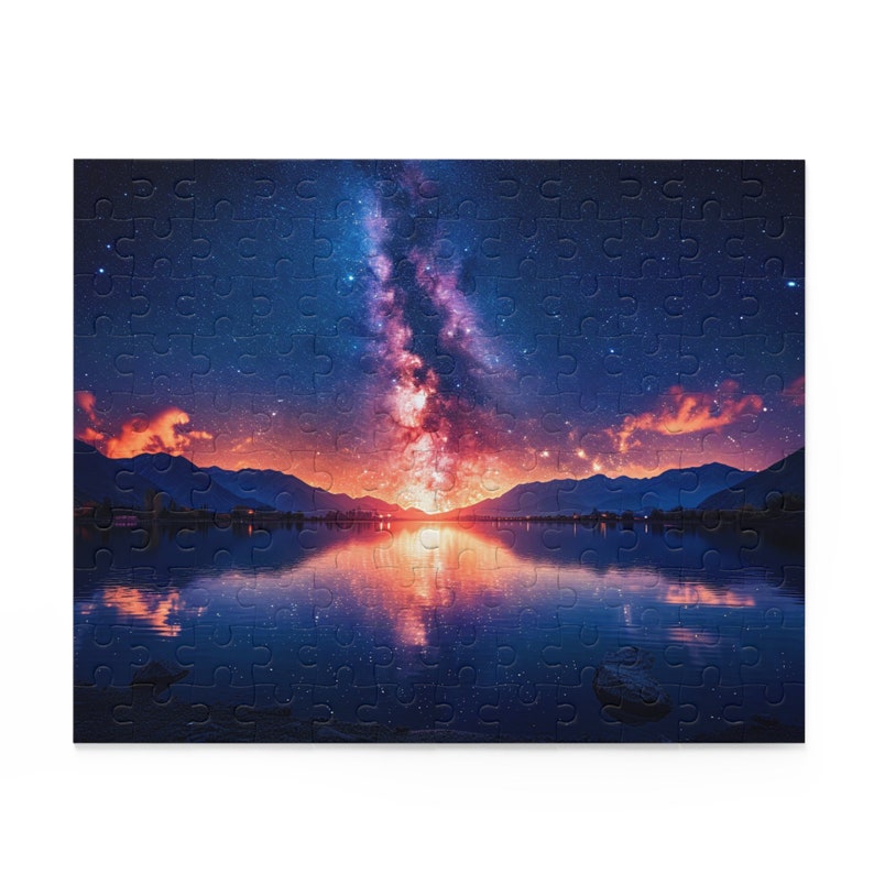 Milky Way Jigsaw Puzzle – Glossy Chipboard, Dark Night Sky image 5