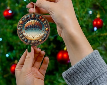 Vintage Weihnachtsfallschirm Ornament - Festliche Dekoration, einzigartige handgefertigte Weihnachtsdekoration