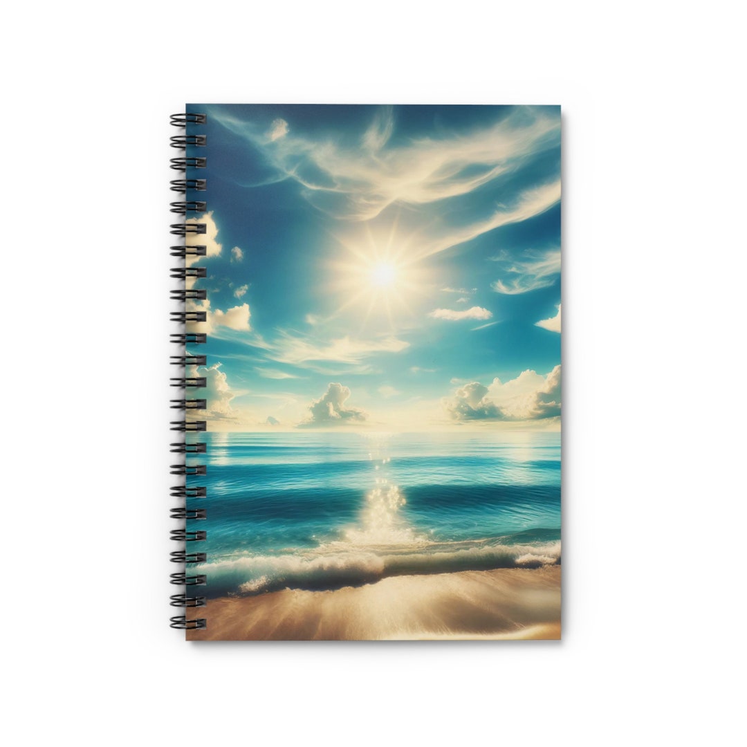 Serene Ocean - Ruled Line Spiral Notebook - Etsy