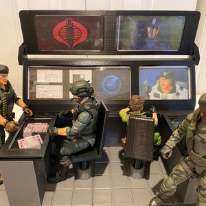 1:12 Scale &#39;83 GI JOE HQ Comms Center Playset stl files