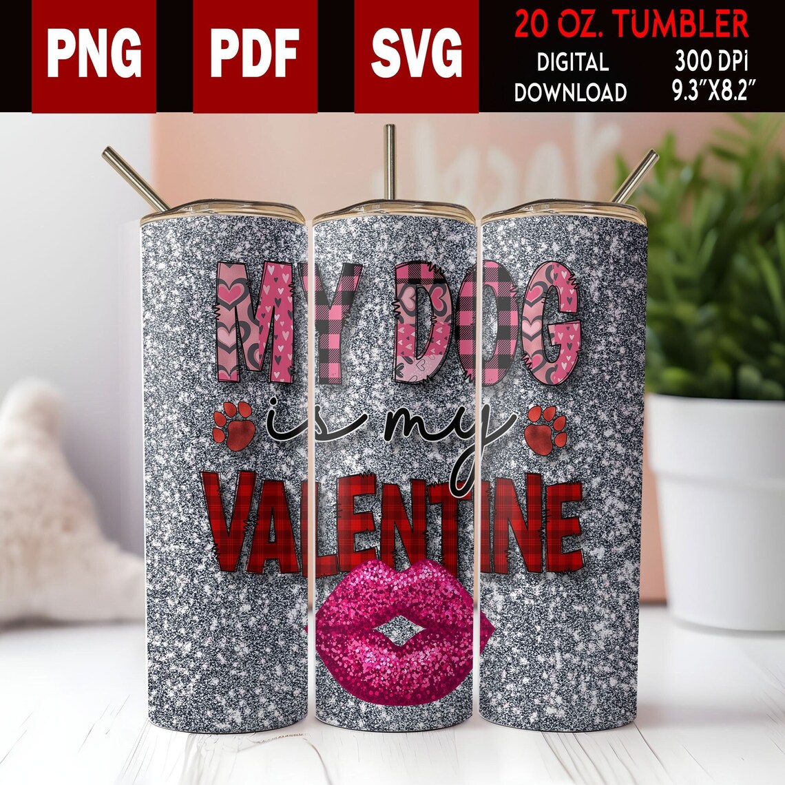 Gobelet Isotherme Cœur Saint-Valentin 1200 Ml - Acier Inoxydable 304, Poignée, Paille Incluse, étanche Et Lavable - 9