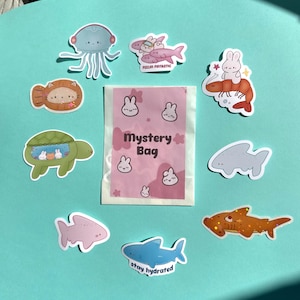 Mystery Sticker, Aufkleber Set, zufällige süße Sticker Set, bunt und vielfältig