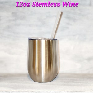 Customize Your Own Tumbler 12oz Stemless Wine