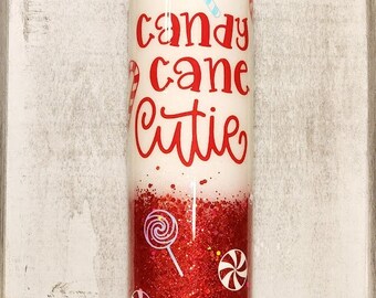 Candy Cane Cutie Christmas Tumbler