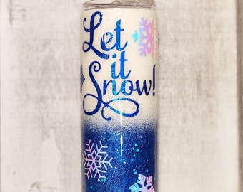 Let It Snow Christmas Tumbler