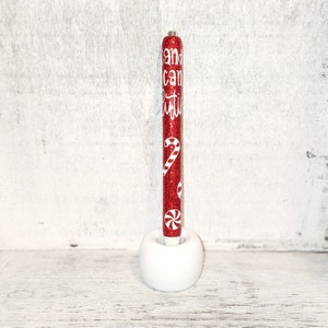 Stylos de Noël Candy Cane Cutie RED/WHT LETTERS