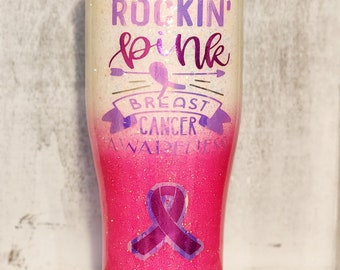 Rockin' Pink | Breast Cancer Awareness Tumbler