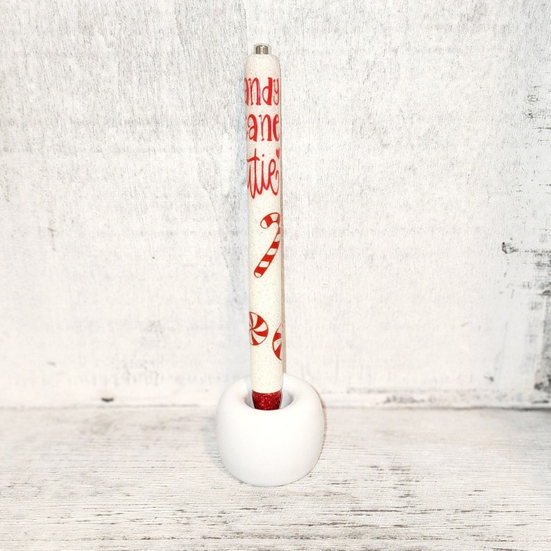 Stylos de Noël Candy Cane Cutie WHT/RED LETTERS