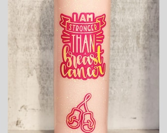 I Am Stronger Than Breast Cancer | Breast Cancer Awareness Tumbler