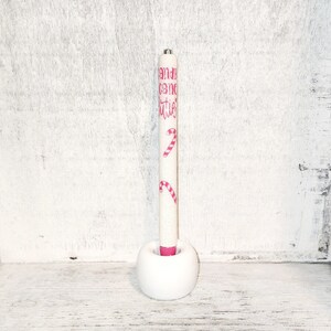 Stylos de Noël Candy Cane Cutie WHT/PINK LETTERS