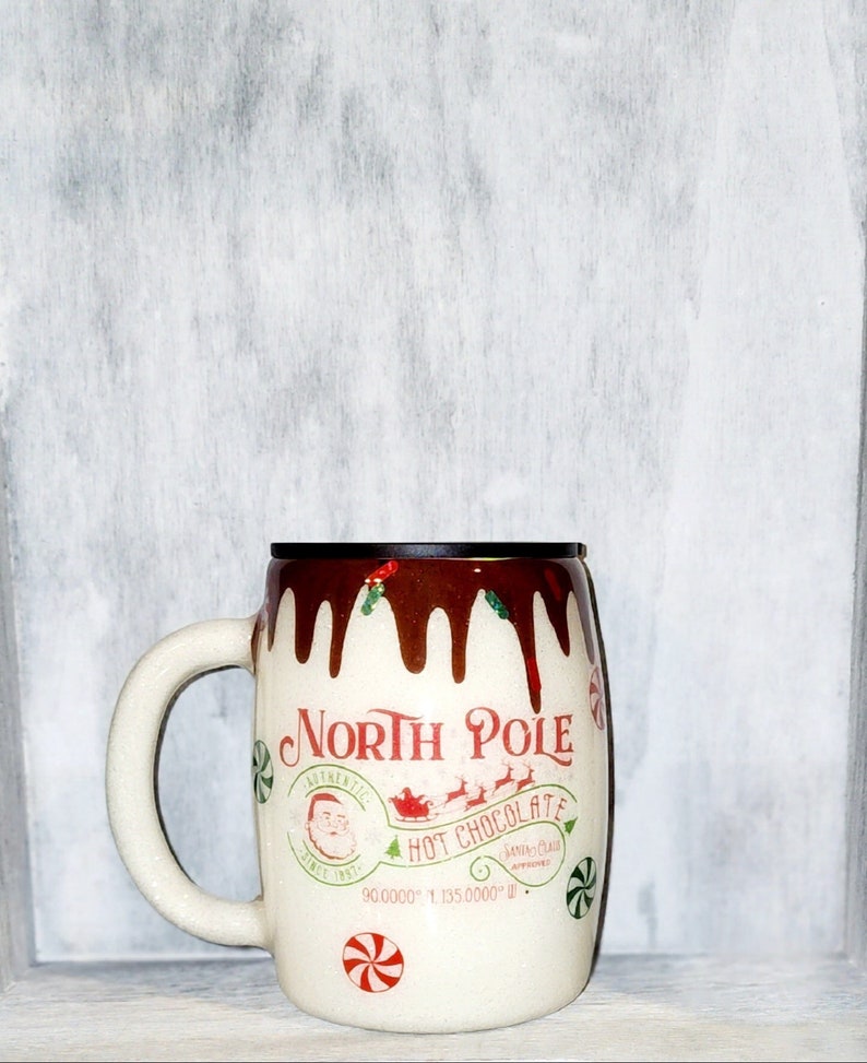 North Pole Hot Chocolate Christmas Tumbler image 1