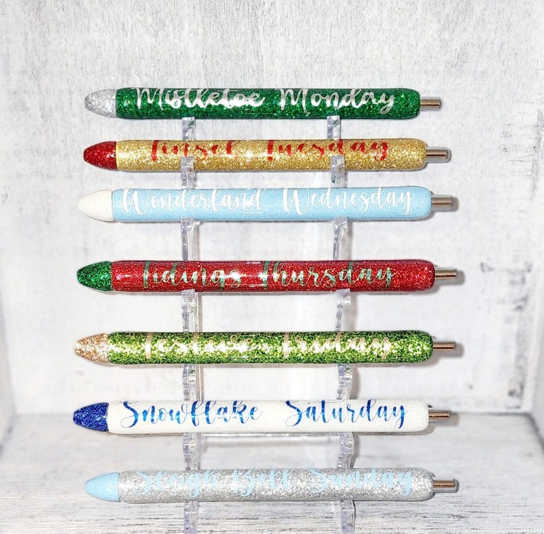 Days of The Week Christmas Pen Set image 1