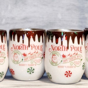 North Pole Hot Chocolate Christmas Tumbler image 3