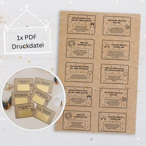 Imprimir modelos de raspadinhas, lembrança de Ano Novo, biscoito da sorte, download de PDF