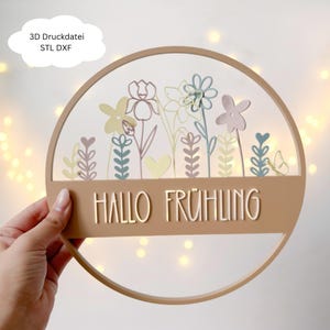 3D-utskriftsfil, Hello Spring Loops, blomsterdekoration, påsk, vår, vårdekoration, STL, 3MF