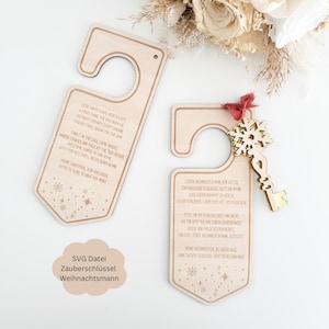Targhetta In Legno Da Appendere Babbo Natale Fermati Qui Personalizzabile Idea Regalo Natale Bambini