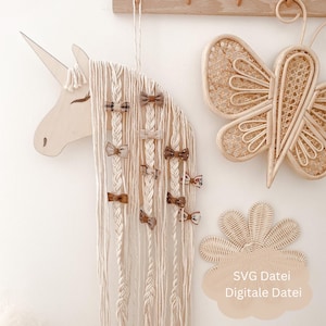 SVG hair clip holder including commercial license unicorn, SVG file unicorn
