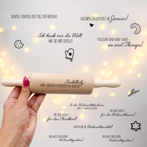 Laser file engraving rolling pin, Christmas rolling pin, kitchen, baking gift idea, cookies, children's gift idea, SVG, DXF, PDF, png