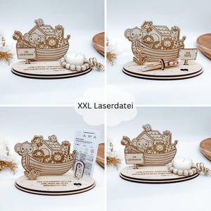 File laser 3 stand arca per comunione, battesimo, cresima, SVG, pdf, png, dxf inclusa licenza commerciale