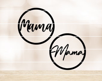 SVG file including commercial license Loop/Wreath Mama, Mamaloop, Mother's Day gift, wreath for dried flowers