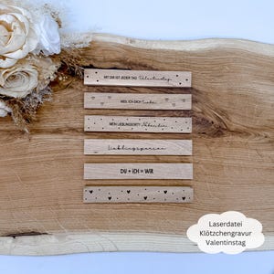 Laserdatei Klötzchengravur Valentinstag, Muttertag, Geschenkidee, Lieblingsperson, SVG, dxf, png, pdf inkl. Gewerbelizenz