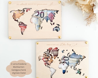 SVG lasercut file including commercial license 2 world maps, laser file wedding gift