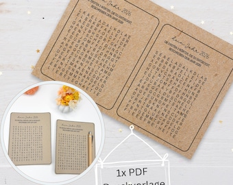 Printable Alphabet Soup, Sparklers, New Year's Eve Souvenir, PDF Download