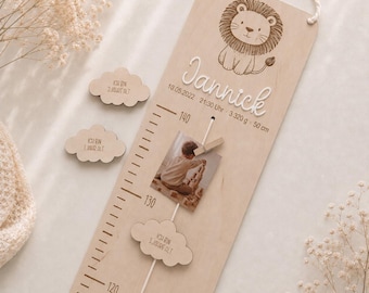 Personalized growth chart with cute designs, gifts for newborns, gifts for girls, gifts for boys