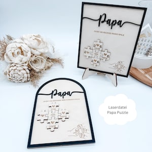 Laserdatei Rahmen fuer Vatertag, Geschenkidee Papa, Maennertag, SVG, pdf, png, dxf inkl. Gewerbelizenz