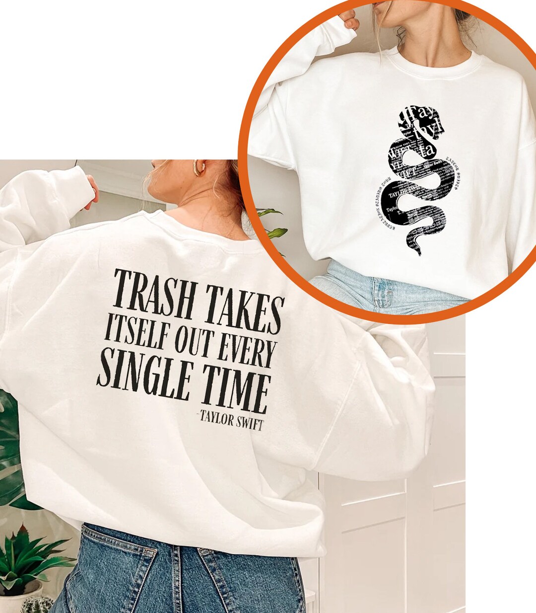 Double Side Trash Takes Itself Out Every Single Time Shirt, Reputation ...