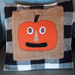 New Primitive Pumpkin Pillow Cover