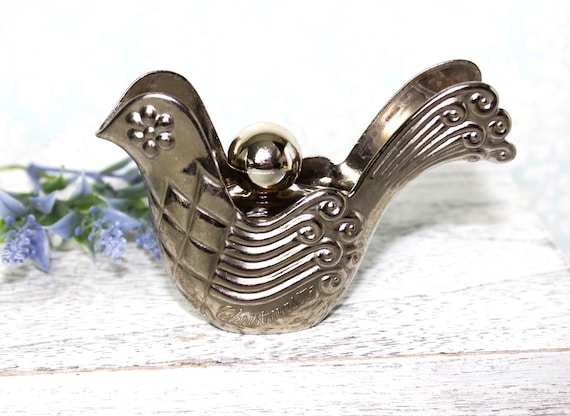 Vintage Avon Bird of Paradise Silver Bird and Perfume - 1976 Ornament
