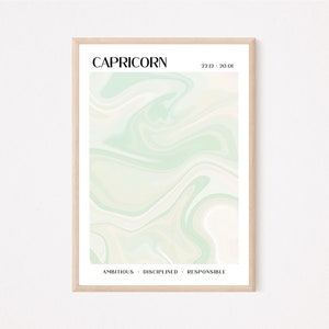 Steenbok poster, Steenbok, sterrenbeeld afbeeldingen, aura poster, last minute cadeaus, astrologie cadeaus, spirituele cadeaus, downloaden