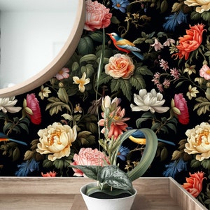 Vintage Tapete zum Abziehen und Aufkleben - Eleganter Wanddruck