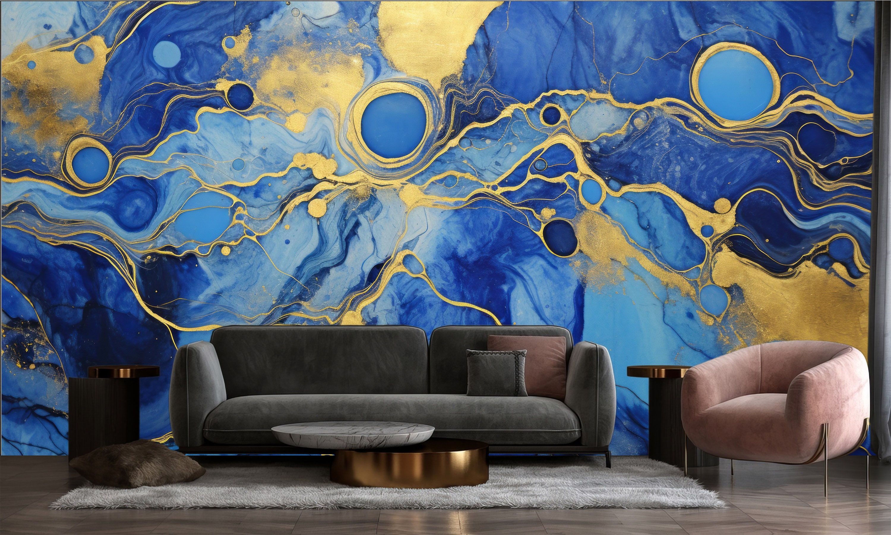 Elegant Marble Texture Wallpaper, Luxury Selfstick Wall Decor, Peel