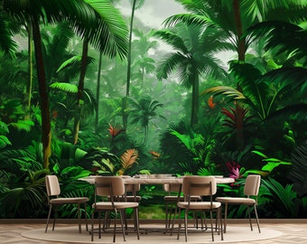 Fotomural de palmeras para darle un toque tropical al salón
