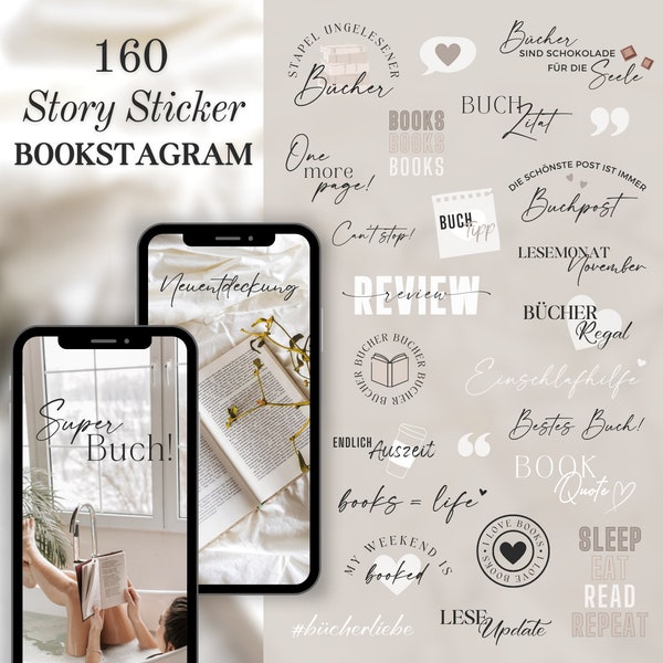 Instagram Story Sticker Bookstagram | Books | Books | Reading | Calligraphy | Storysticker Words | Book Storysticker | Book Love Everyday