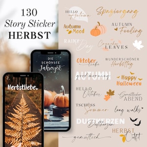 Instagram Story Sticker Autumn | Autumn | Cozy | Fall | Calligraphy | Season | Storysticker Words | Autumn Storysticker, Halloween Love