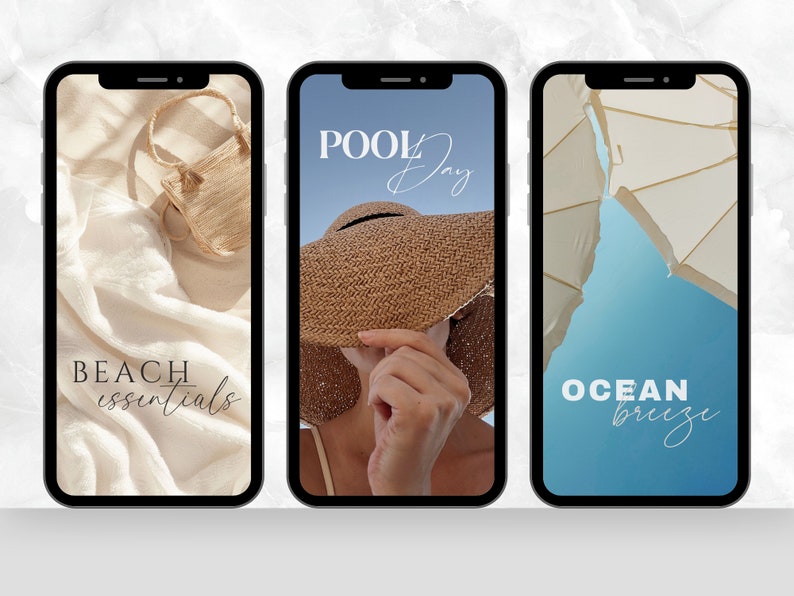 Instagram Story Stickers Summer II | Beach | Pool | Sun | Calligraphy ...
