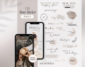 Instagram Story Sticker Daily | Basic | Good Morning | Home | Kalligraphie | Storysticker Words | Storysticker Friends | Moments | Weekdays