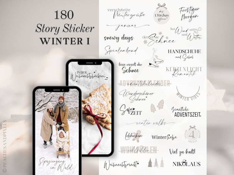 XXL Instagram Story Sticker Bundle | Four Seasons | Summer | Spring ...