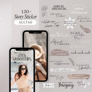 Instagram Story Sticker Alltag | Basic | Guten Morgen | Home | Kalligraphie | Storysticker Words | Storysticker Daily | Home | Moments Mood