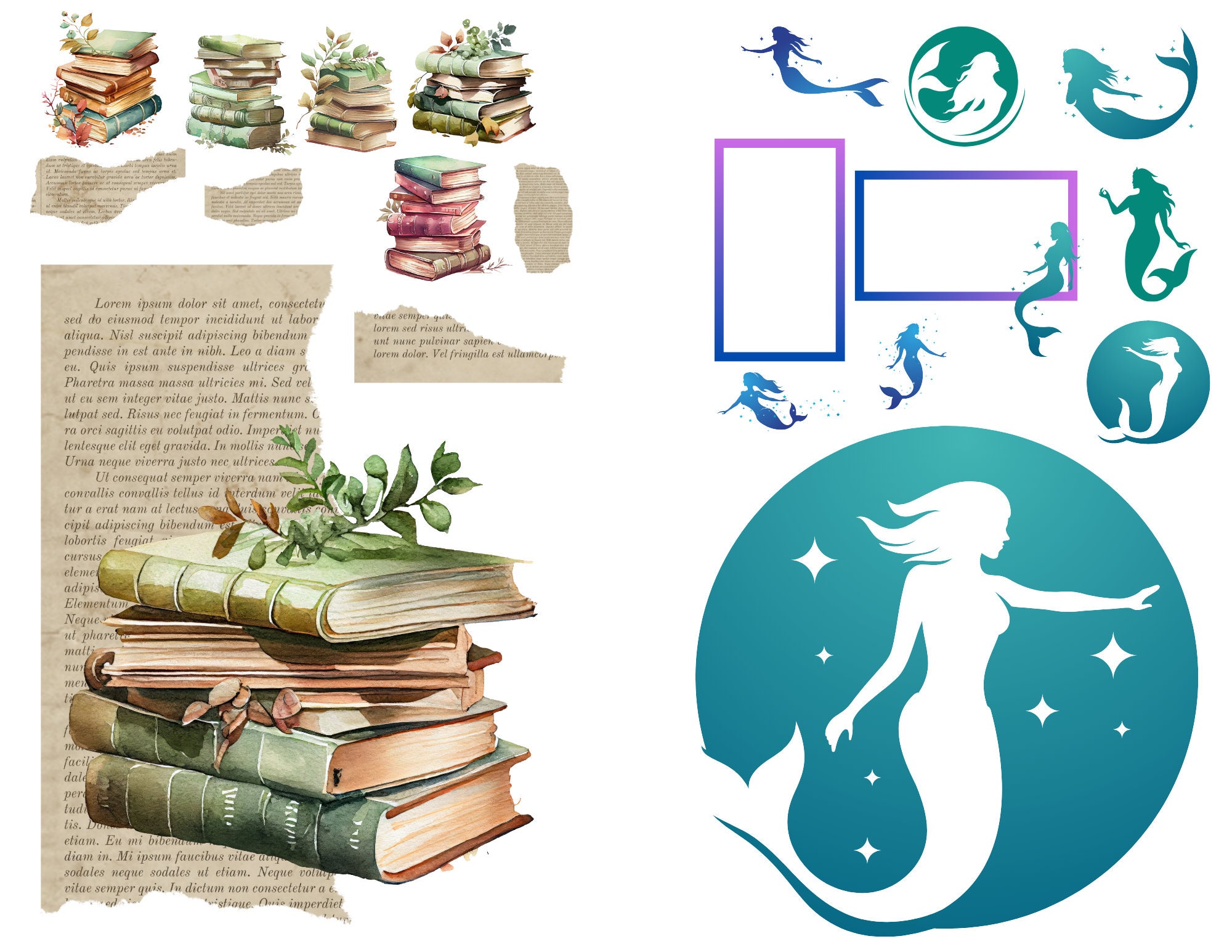 Reusable Sticker Books Mermaid