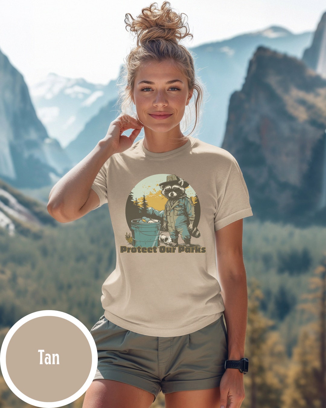 Park Ranger Raccoon Shirt Earth Day Shirt Gorpcore Granola Girl