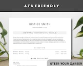 Modern ATS-Friendly Resume Template for Microsoft Word | Pages | Google Docs | Stand Out from the Crowd!