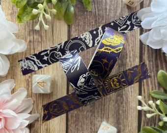 Dark Enchantment Washi Tape: Halloween Skull Decorative Tape