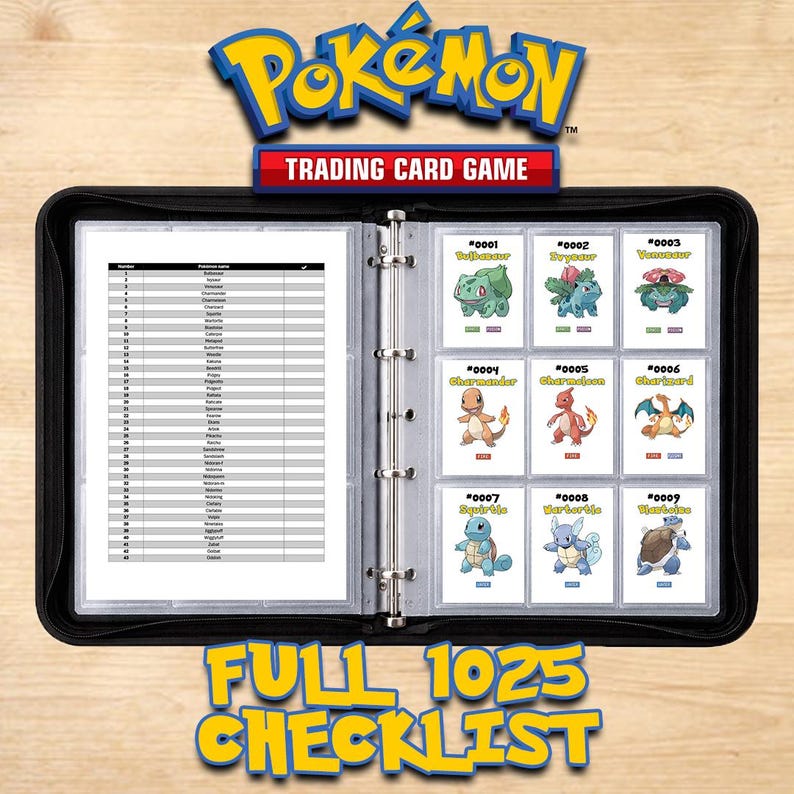 Pokemon Checklist.pdf Pokédex Printable Checklist A4 - Complete 1025 Pokémon - ENGLISH ...