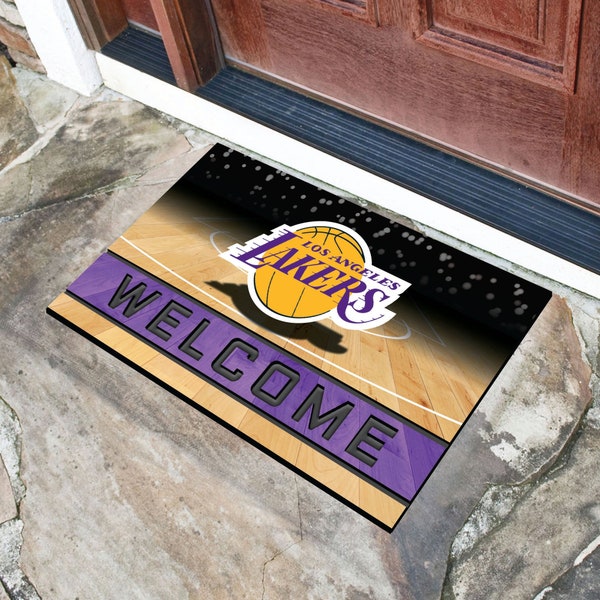 Los Angeles Lakers Crumb Rubber Door Mat - 18"x30"
