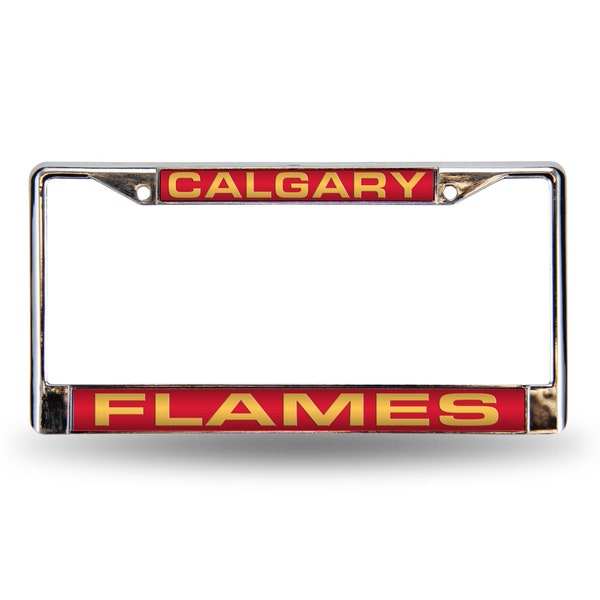 Calgary Flames Plate Etsy